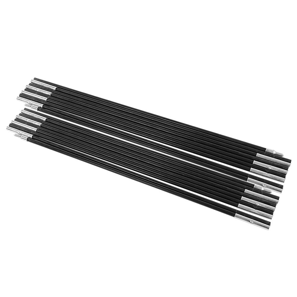 4.9M Tent Pole Kit Fiberglass Cam Tent Pole Bars Adjustable Telescopic Bars Lightweight Tent Frames Kit Replacement for Hiking Cam