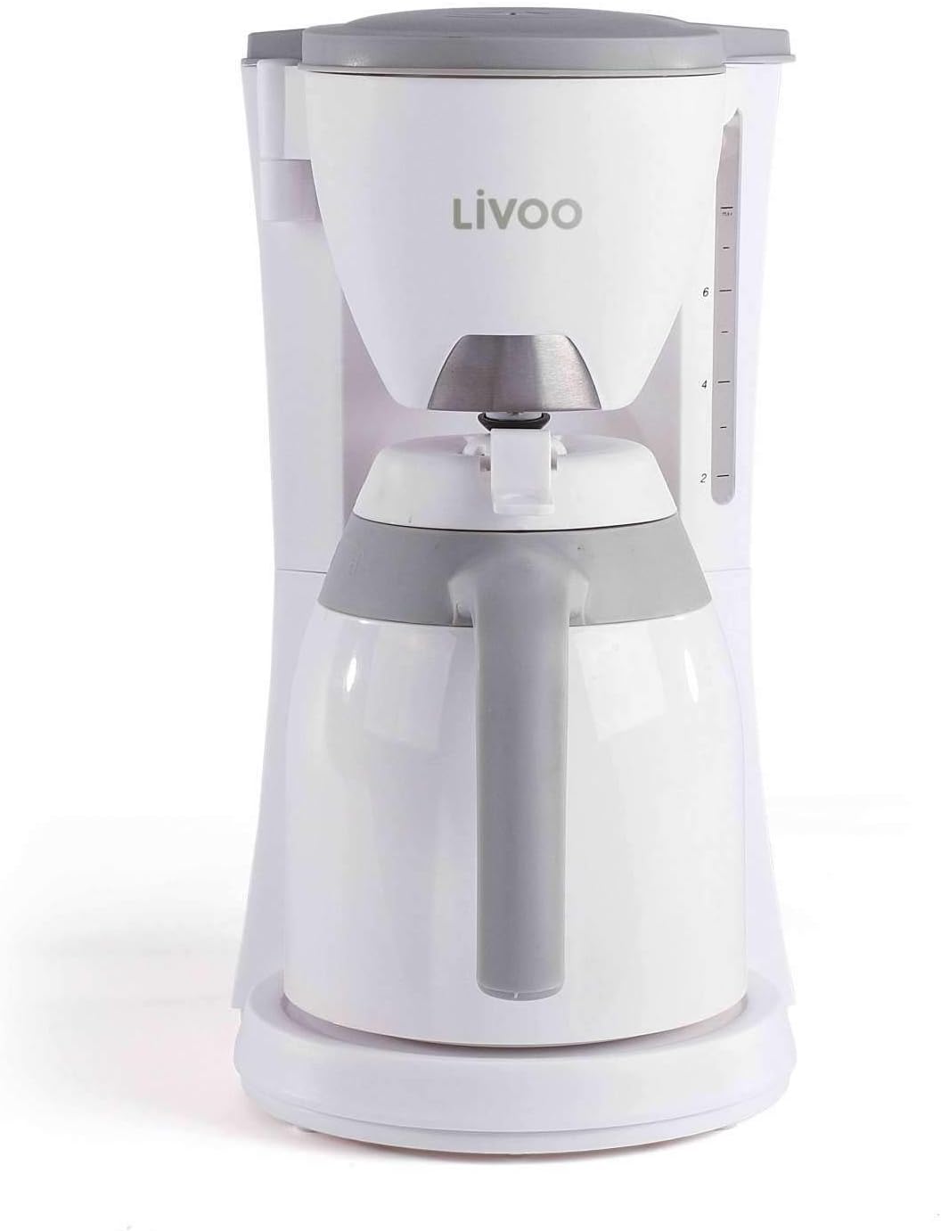 jarra térmica Cafetera con termo blanco para 12 tazas cafetera, filtro de  café, apagado automático, indicador de nivel de agua Hogar y cocina  Cafeteras futakuchi-hakata.com