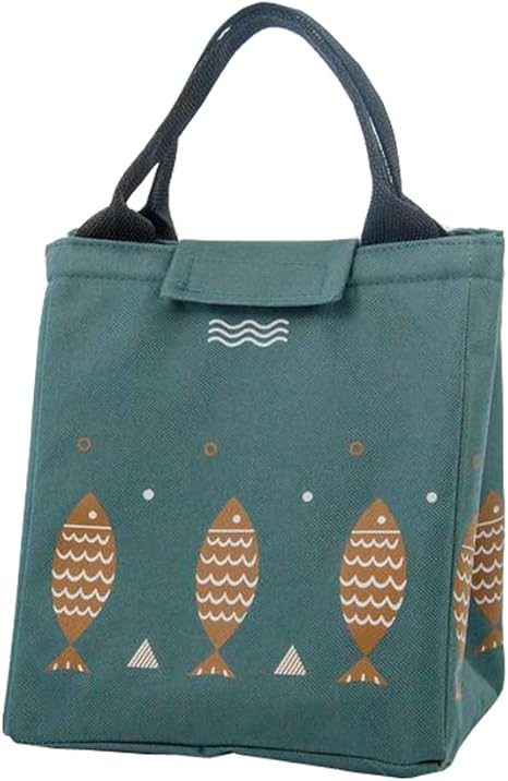 Amazon Xuexian ランチバッグ おしゃれ お弁当 バッグ ランチトート 通勤 学校 遠足 弁当箱 水筒 保温保冷バッグ グリーン ランチ バッグ ランチ巾着 ランチベルト オンライン通販