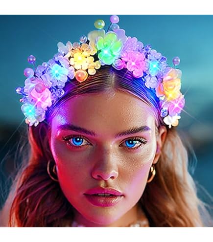 EARENT Christmas LED Antlers Headbands Light Up Hair Hoops Xmas Party Luminous LED Christmas Antler Headband Reindeer Light Up Headband  main image 3