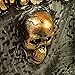 Halloween Haunters Animated Screaming Moving Rolling Pirates Skeleton Chest with Chains Prop Decoration - Skull Eyes Strobe, Ghost Coffin Box - Battery Operated