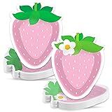 Naozinebi 50 Count Strawberry Party Paper Plates