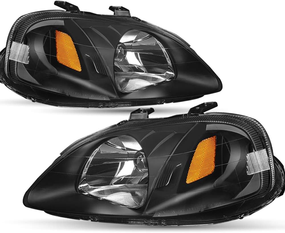 Headlights Assembly Driver and Passenger Side Replacement for 1999 2000