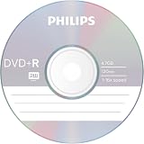 Philips 16x DVD-R 4.7GB 120 Min Blank Recordable Discs - 5 Pack view 2