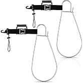 Sotiff 4 Pieces Stainless Steel Fish Stringer Clips, Fast Release | Snap Hook Lanyard for Spearfishing Kayak Diving, Heavy Duty Bass Lock Holder, Corrosion Resistant Metal, Secure Storage