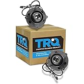 TRQ Front Left and Right Wheel Bearing and Hub Assembly Set 2 Piece Compatible with 11-14 Ford F-150 FX4 XLT 4 Wheel Drive with 6 Lug Wheels 11-14 Lincoln Navigator 4 Wheel Drive with 6 Lug Wheels