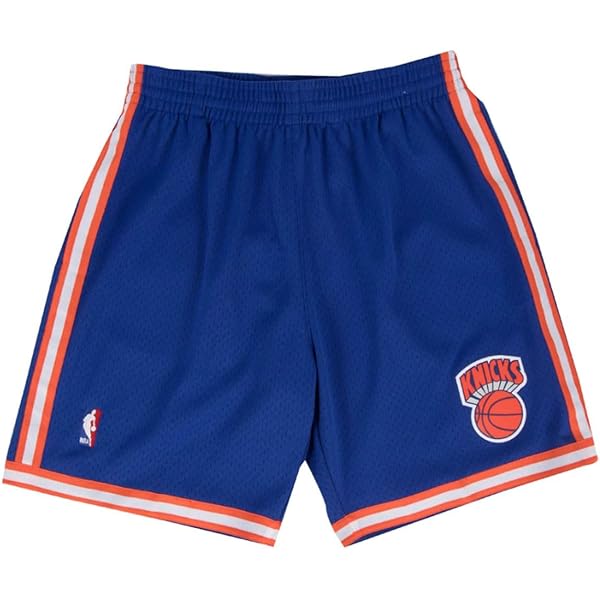 Amazon.com: Mitchell & Ness NBA Swingman Road Shorts Knicks