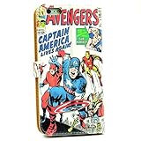 Marvel Comic Captain America The Avengers Pattern Slim Wallet Card Flip Stand Leather Pouch Case Cover For iphone 6 PLUS /iphone 6S Plus New (5.5inch)