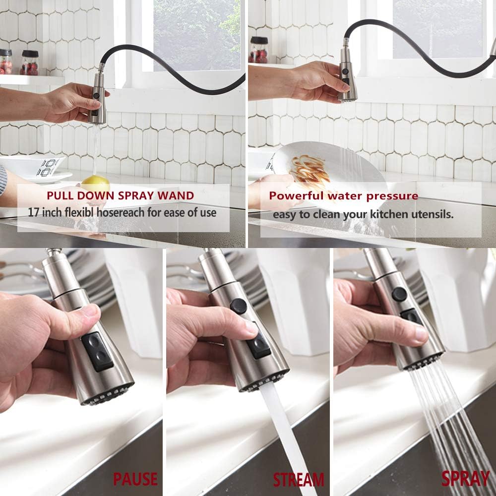 GLANZHAUS Modern High Arc Single Lever Kitchen Taps - Image 5