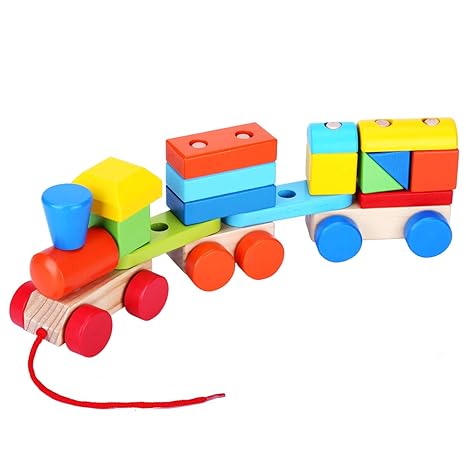 chad valley train stacking blocks