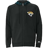 Zubaz NFL Men's Full Zip Raglan Hoodie with Viper Print Details (Small - 5X-Large)