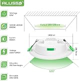 ALUSSO 10W Ultra Slim LED Recessed Downlights 6 Pack 230V 3000-6500K view 2