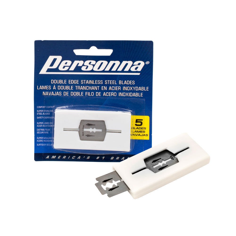 5 Pack Personna Super Stainless Steel Double Edge Razor Blades Shaving Barber by Personna