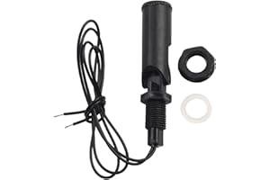 Black Horizontal Float Switch, Fluid Water Level Sensing Switch Sensor 12v 24v