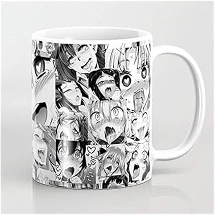 Amazon Co Jp アヘガオヘンタイガールズアニメコラージュコーヒー漫画コミックマグカップ ホーム キッチン