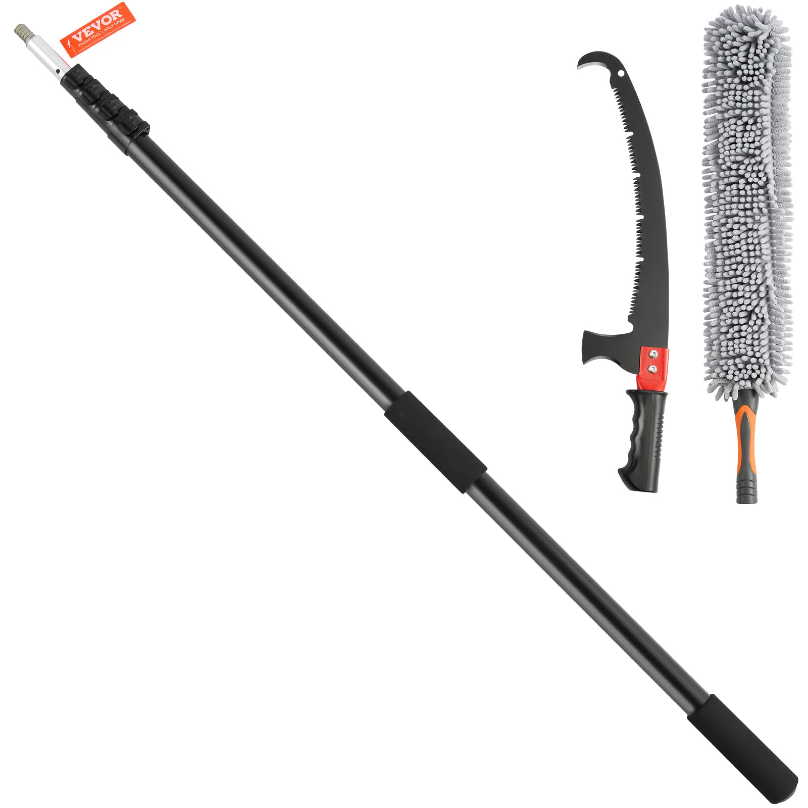 VEVOR Manual Pole Saw, 4.9-20 ft Extendable Tree