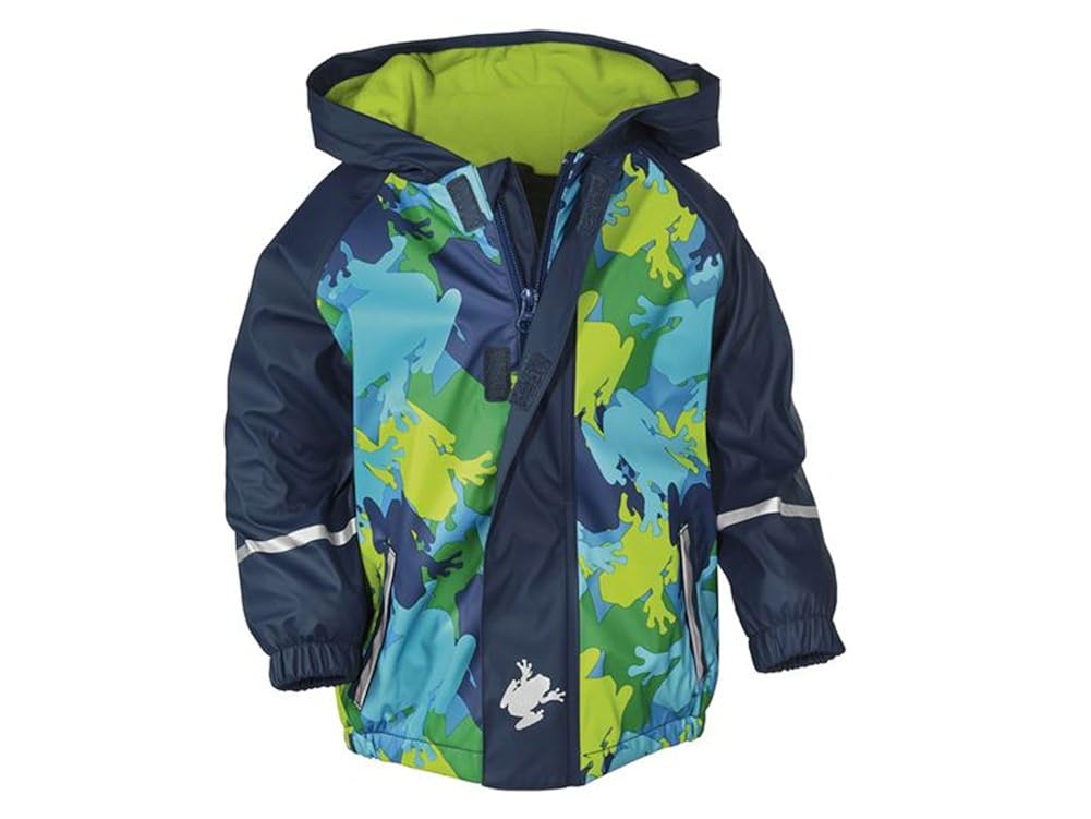 JIANGML Kinder Matschjacke Mit Fleecefutter - Wasserdichte Regenjacke Für Jungen & Mädchen