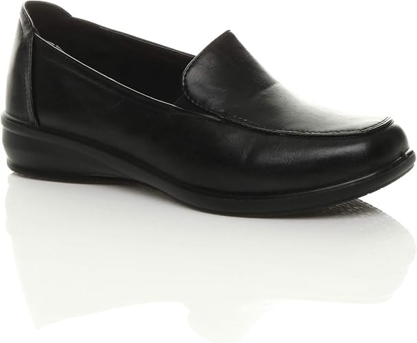 ladies black moccasins