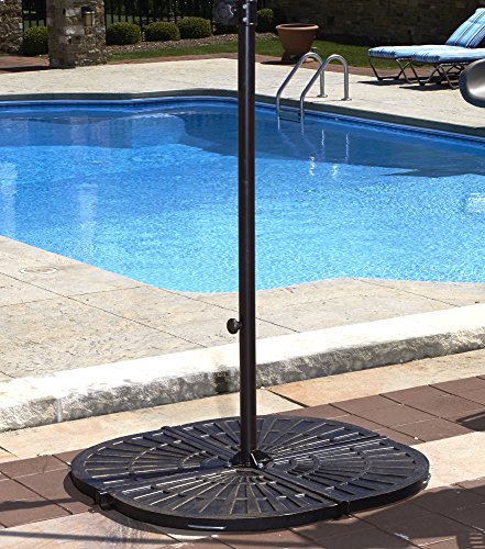 4 - 30-lb Resin Umbrella Base Weights in Bronze