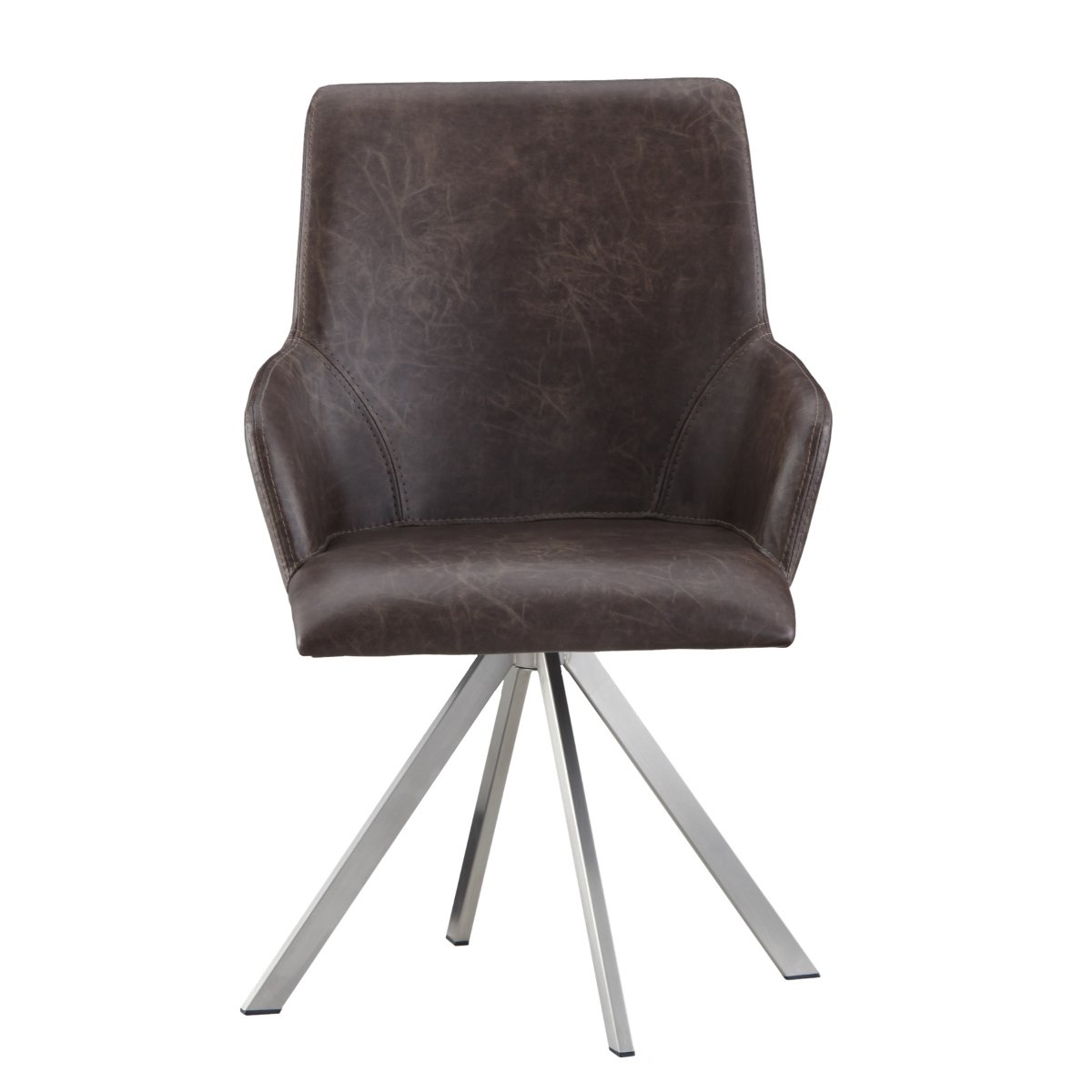 絶対一番安い ダイニングチェア 椅子 イス 回転チェア 肘付 アームチェア アーリー スイベル 360度回転 ダークブラウン B07cq2wffxダークブラウン Tillomed Es