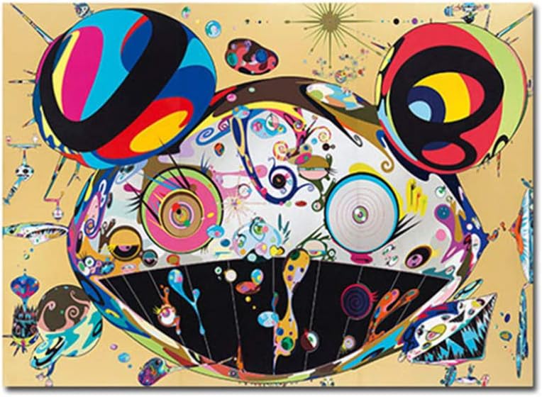 Cartel Pintura Takashi Murakami Arte de la pared Imagen Obra impresa en