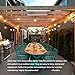Classyke 48ft LED Outdoor String Lights for Patio Garden Yard Deck Cafe Wedding Dimmable Waterproof Commercial Grade [UL Listed]