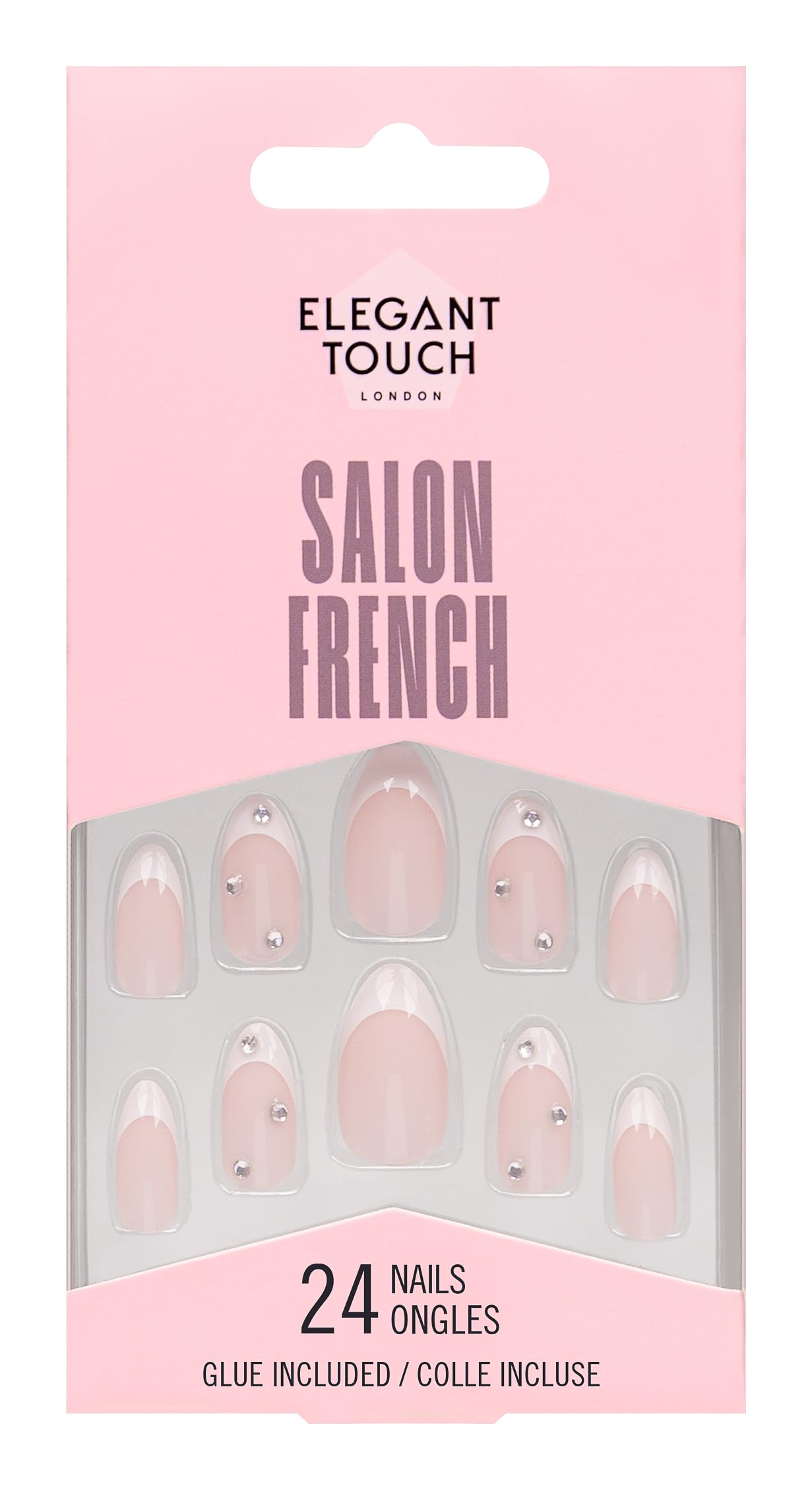 Elegant Touch French Nails 128