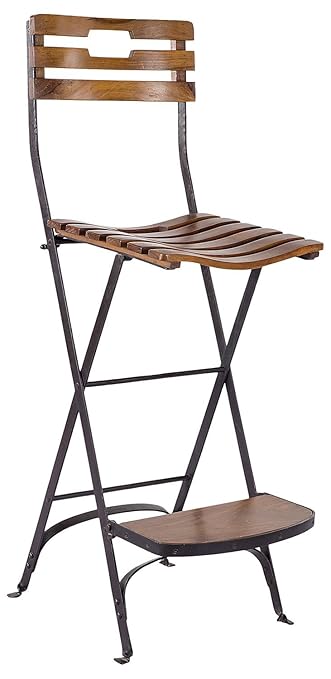 Rj19 Rj044 Bar Stool (Glossy, Brown)