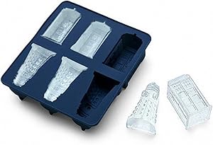 Doctor Who Ice Cubes Tray - MoldFun Tardis & Daleks Silicone Mold for Chocolates, Jello Shots, Soaps