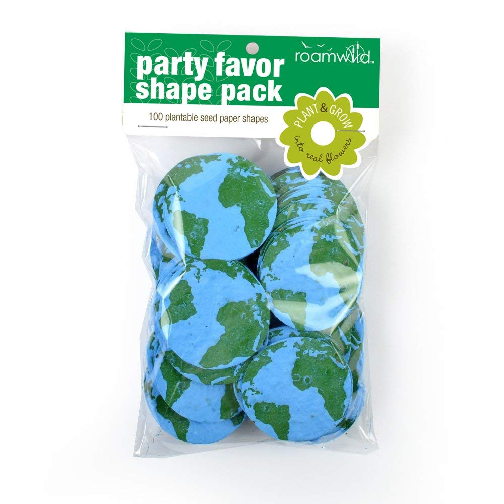 Seeded Paper Shapes โ Pack of 100 Plantable Seed Paper Shapes (Earth)โฆ
