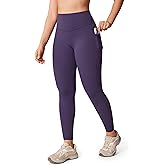 UNISSU Hugcurve No Front Seam High Waisted Workout Leggings with Pockets for Women Buttery Soft Yoga Pants Gym Tights - 25''