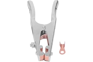 Buachois 800A Ground Clamp,Brass Welding Electrode Holder Earth Ground Cable Clip Clamp Jaw Plier Heavy Duty for Manual Weldi