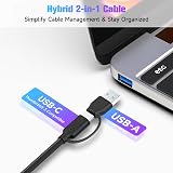 RSHTECH 7-Port USB Hub 3.1/3.2 Gen2 10Gbps USB-C/A Powered Splitter view 4