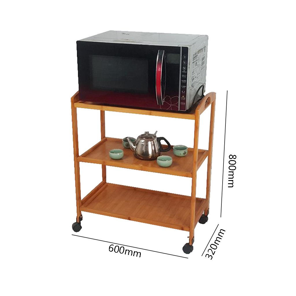 MyYztsj-kitchen rack Cocina movible Horno de microondas Estante de ...