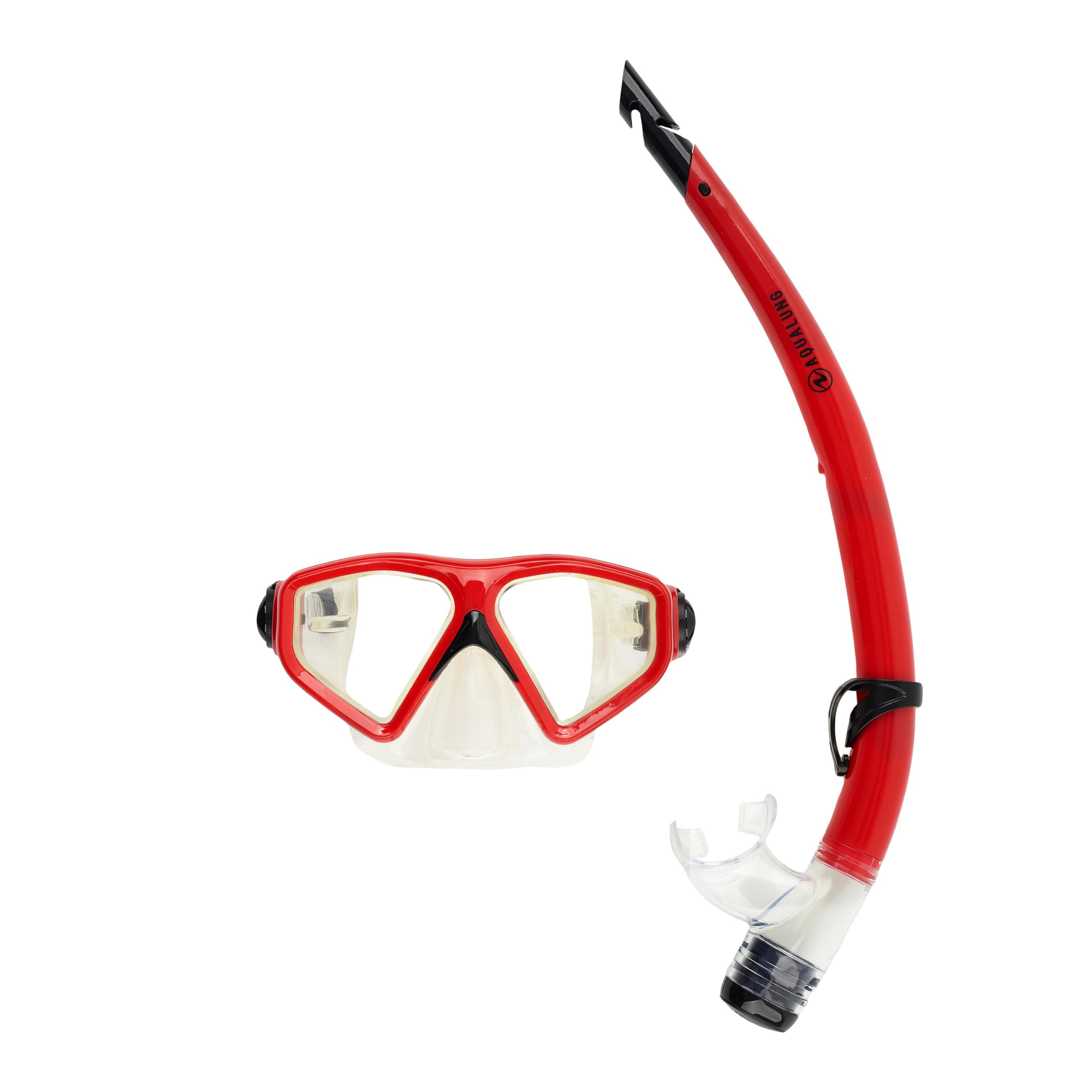 Aqualung Combo Saturn - Mask + Snorkel for adult men and women with 180° vision, UV protection, anti-fog and anti-leak lenses