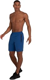 TCA Elite Tech Mens Running Shorts with Zip Pockets Mazarine Blue L view 4