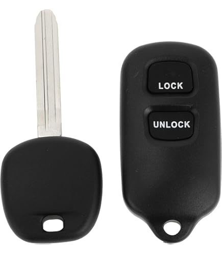 TG Auto Key Fob Replacement - 3 Button 314MHz For Scion XB, Toyota Celica, Echo, FJ Cruiser, Highlander, Prius, RAV4, Tacoma, Yaris (2 Pack, Black) - View #3