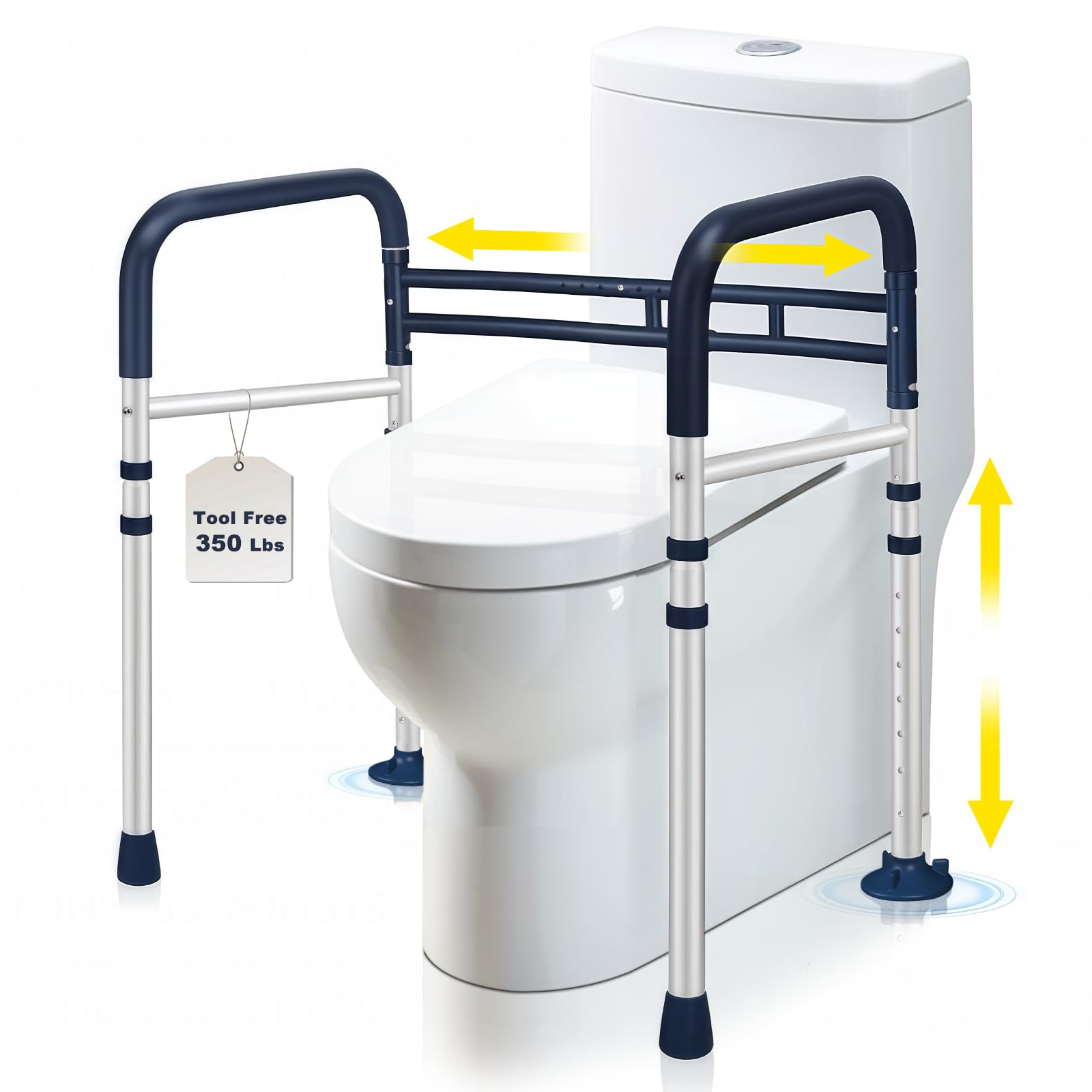Foldable Grab Bars Toilet Safety Rails For Elderly Disabled 520lb 