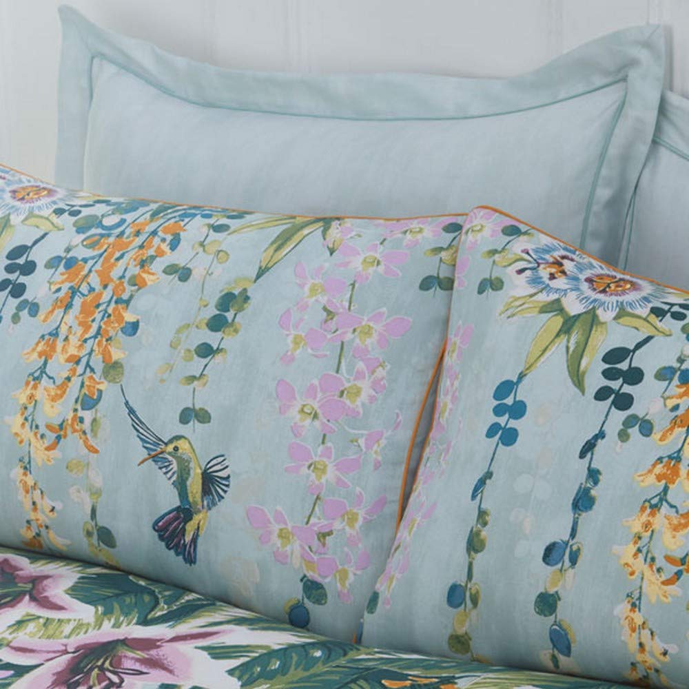 Paoletti Contemporary Hanging Gardens Oxford Pillowcase Set, Mint Green, One Size