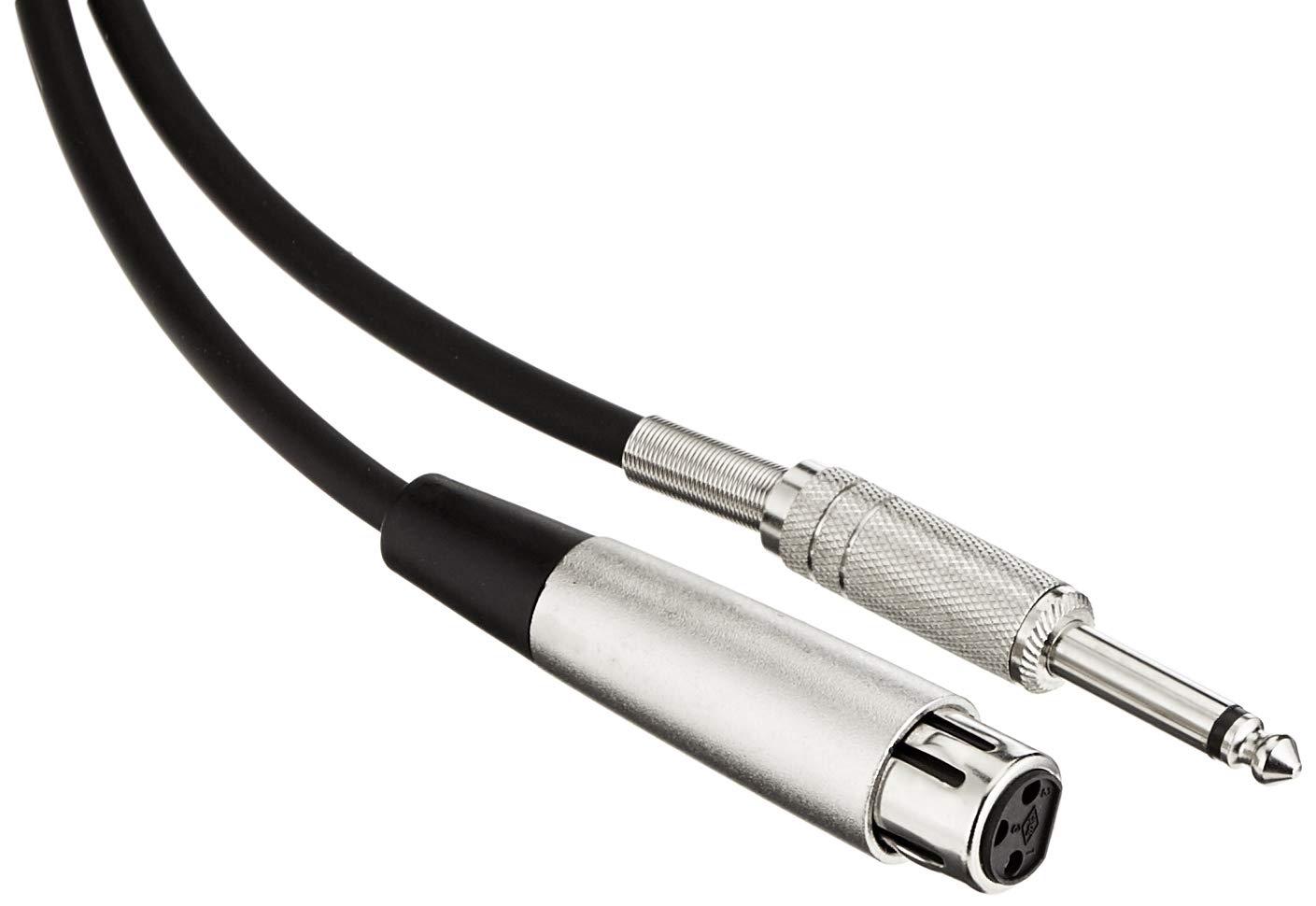 Pro Signal 6.35mm (1/4") Mono Jack Plug to 3-Pin XLR Socket Lead, 1m – Audio Cable for Microphones & Line-Level Signals - PSG01214