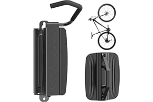 PUTORSEN Swivel Bike Wall Mount,Bike Hangers for Garage and Indoor Storage,Space Saving Sturdy Wall Mount Bike Rack,Vertical Bike Rack Holds Up to 77 lbs,Black