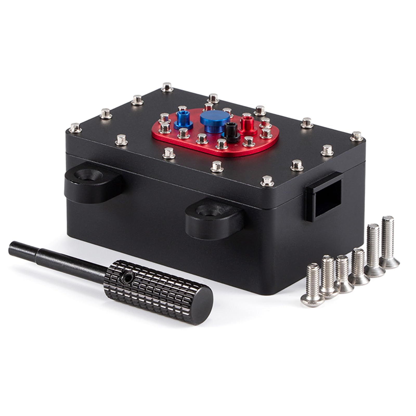 1/10 RC Crawler Receiver Box,CNC Aluminum Scale Fuel Cell Receiver Box for 1/10 RC Crawler Rigs SCX10 PRO Capra RR10 VS4-10 Phoenix TRX4 TF2 CC01 Upgrades