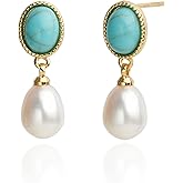 Freshwater Cultured White Pearl Dangling Drop Earrings for Classy Women