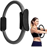 XuYelora 15" Pilates Ring, Dual-Grip Pilates Ring Lightweight Circle Yoga Rin-g for Enhance Thigh and Arm Strength, Body Exercise Tool for Home Gym