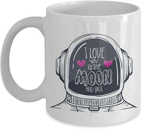 Chguangm Love To Moon Back Coffee Mug Romantic Gift Love I Love You So Svg Love Quotes Love Sign Romantic Love Quotes Mug Amazon Co Uk Kitchen Home