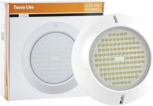 lampara de alberca color blanco 12000 k tecnolite aled s56