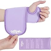 Hilph Wrist Ice Pack Wrap for Carpal Tunnel Relief, Reusable Wrist Brace with Gel Pack Hot Cold Compression for Hand Injuries, Rheumatoid, Tendonitis, Swelling, Surgery Gift for Men Women, Purple