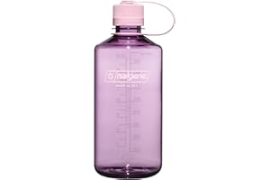 Nalgene 32 oz Narrow Mouth Water Bottle | BPA-Free, Durable & Leak Proof, Lightweight Bottle for Hiking, Gym & Travel, Cherry