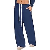JEKAOYI Womens Sweatpants Wide Leg Drawstring Workout Casual Baggy Pants High Waist with Pockets