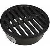 Rocky Mountain Goods 4” Plastic Round Drainage Grate Cover - Fits 4” Pipes - Prevents Debris - Ideal for Lawns, Patios, Walkw